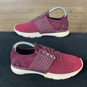 Under Armour Womens SpeedForm Slingwrap Maroon Size 9 Running Sneaker Shoes